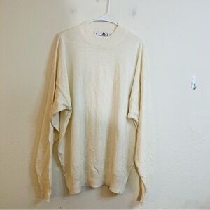 Florence Tricot Vintage Wool Blend Pullover Sweater Men Size XXL Cream